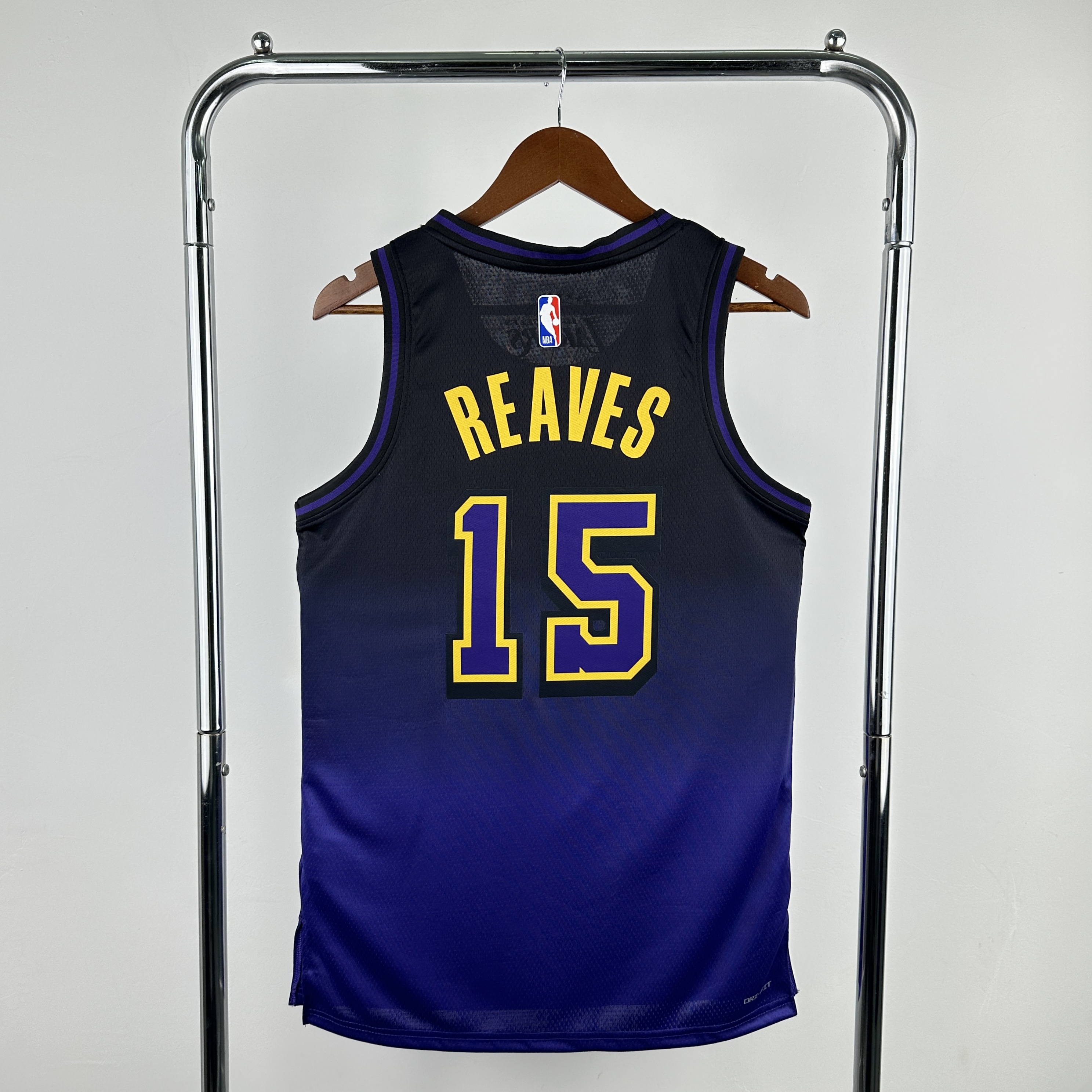 Men Los Angeles Lakers 15 Reaves purple NBA 2024 25 Season Jerseys
